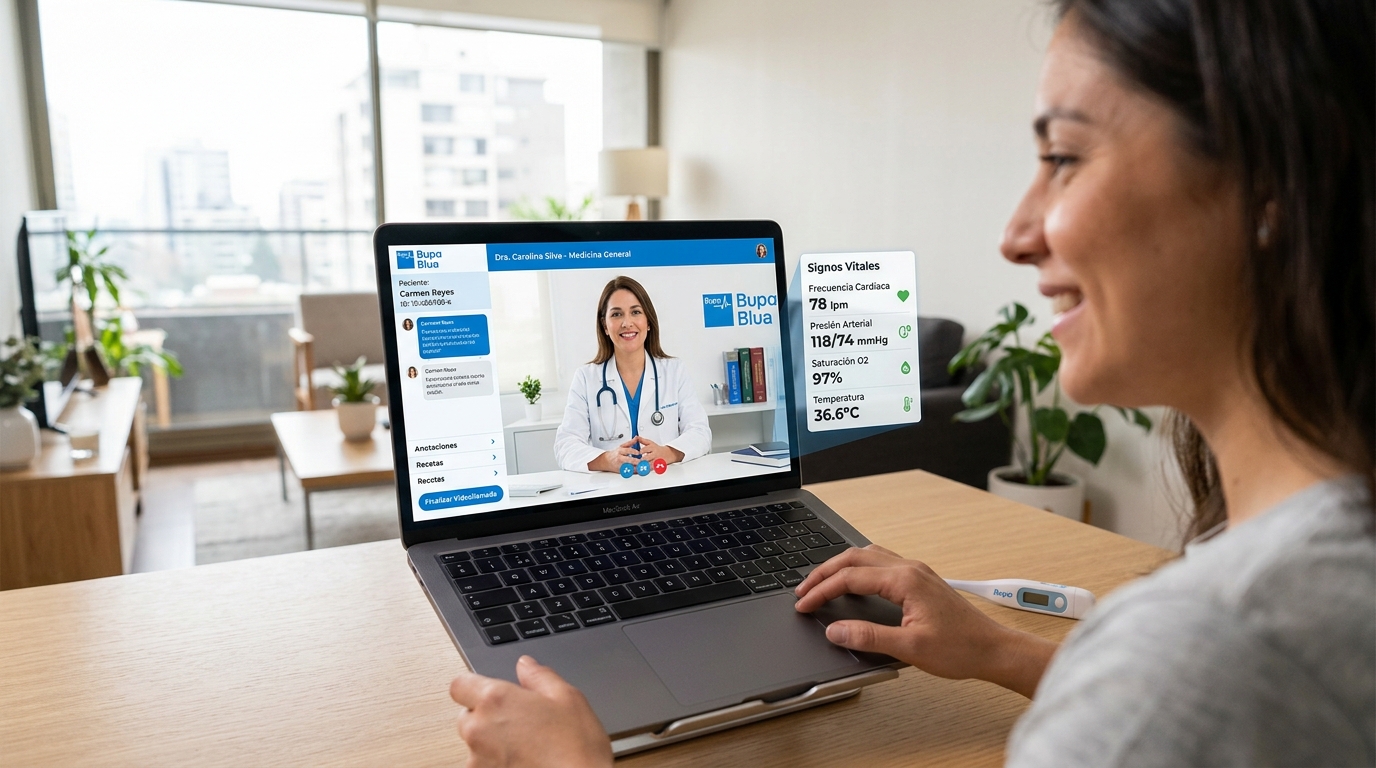 Videoconsulta médica en Telemedicina Blua